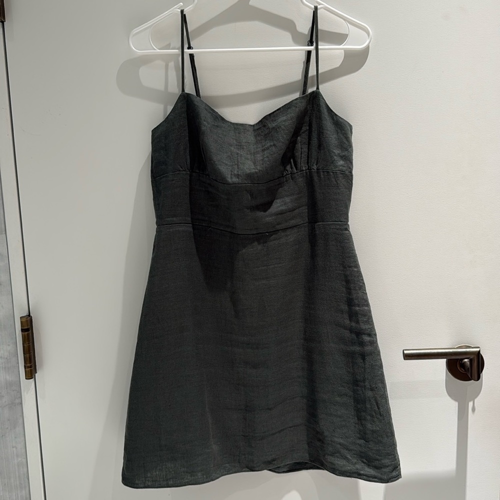 Aritzia Sunday Best Linen Mini Dress